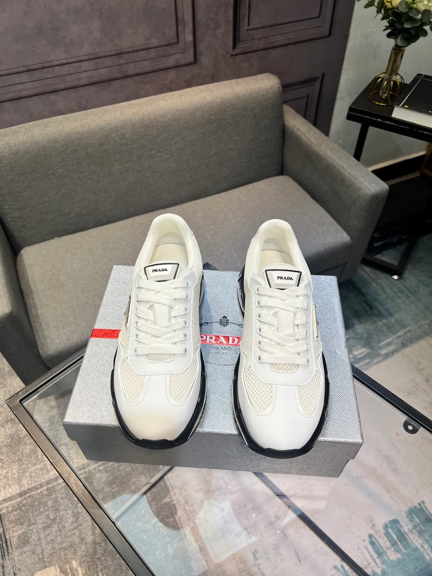 Men's shoes 💰660 [PRADA] Men's shoes are popular in the counter, official website is synchronized, 1 high-quality shipment ✔️ Original frosted cowhide + cowhide lining, 1🆚1 replica, original sole, 38-45 (45 customized, non-refundable)